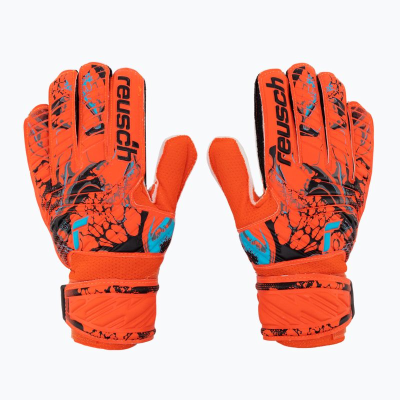 Reusch Attrakt Solid Junior Kinder Torwarthandschuhe rot 5372515-3334