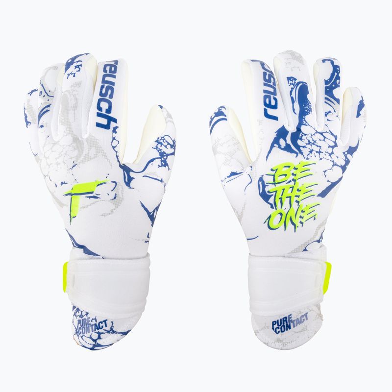 Reusch Pure Contact Silver Junior Kinder Torwarthandschuhe weiß 5372200-1089