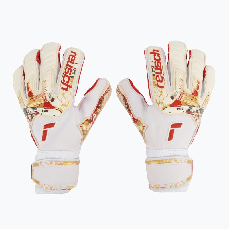 Reusch Attrakt Gold X GluePrint Torwarthandschuhe weiß 5370975-1011