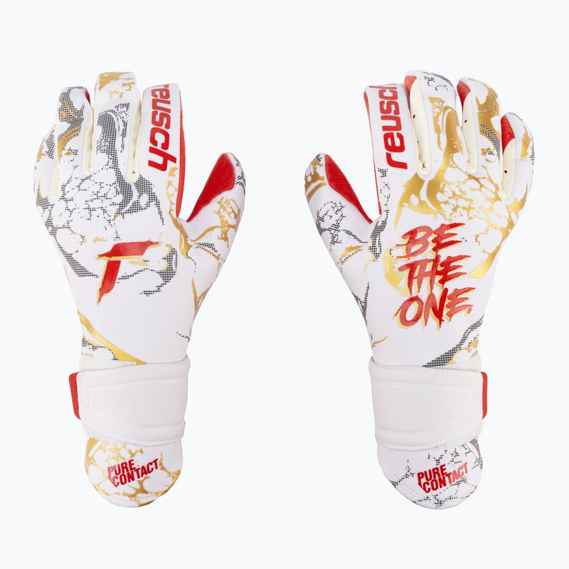 Reusch Pure Contact Gold X GluePrint Torwarthandschuhe weiß 5370075-1011