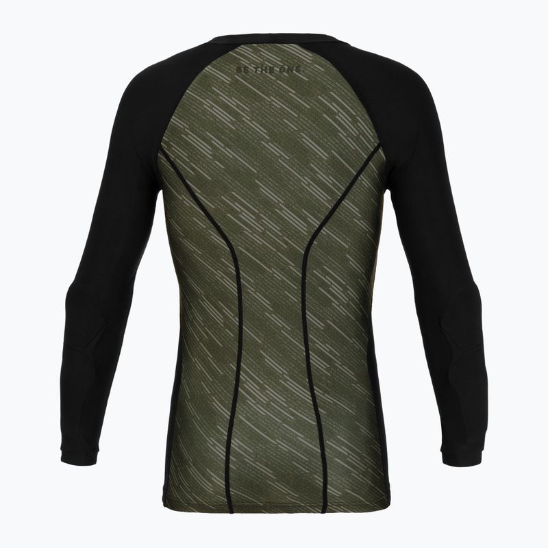 Torwart-Longsleeve Reusch Padded Eco Undershirt black/desert green 2