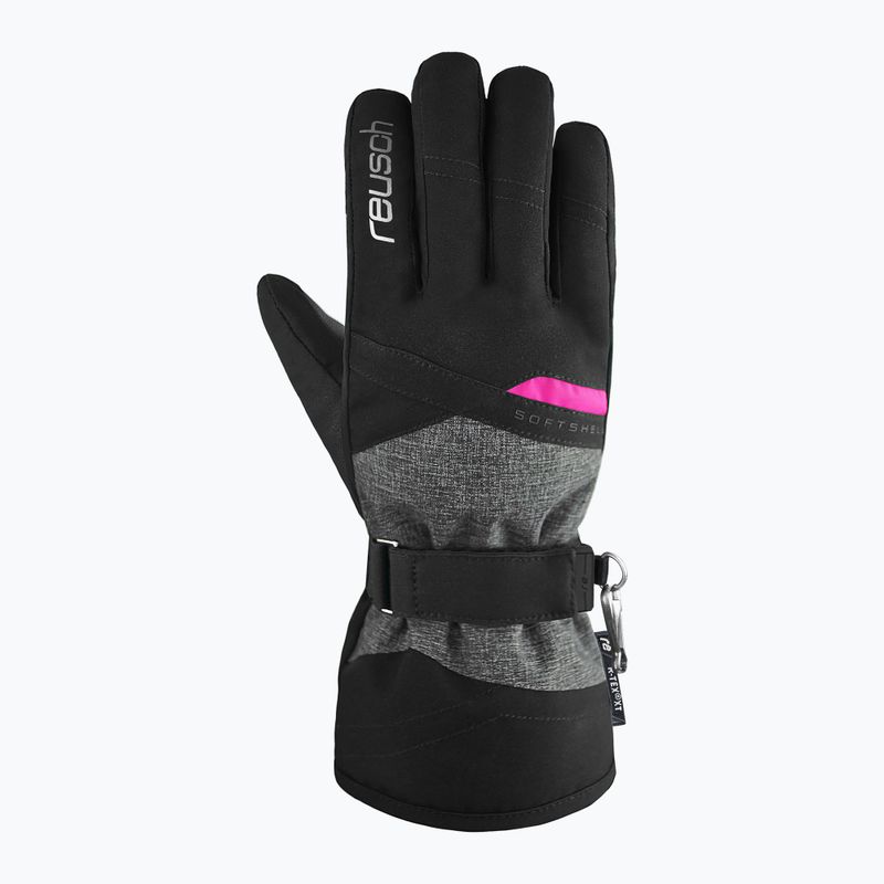 Damen-Skihandschuh Reusch Helena R-Tex Xt schwarz/schwarz melange/pink glo 6