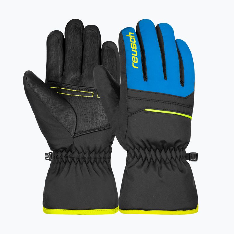 Kinder-Skihandschuh Reusch Alan schwarz/glänzend blau/sicherheitsgelb 5