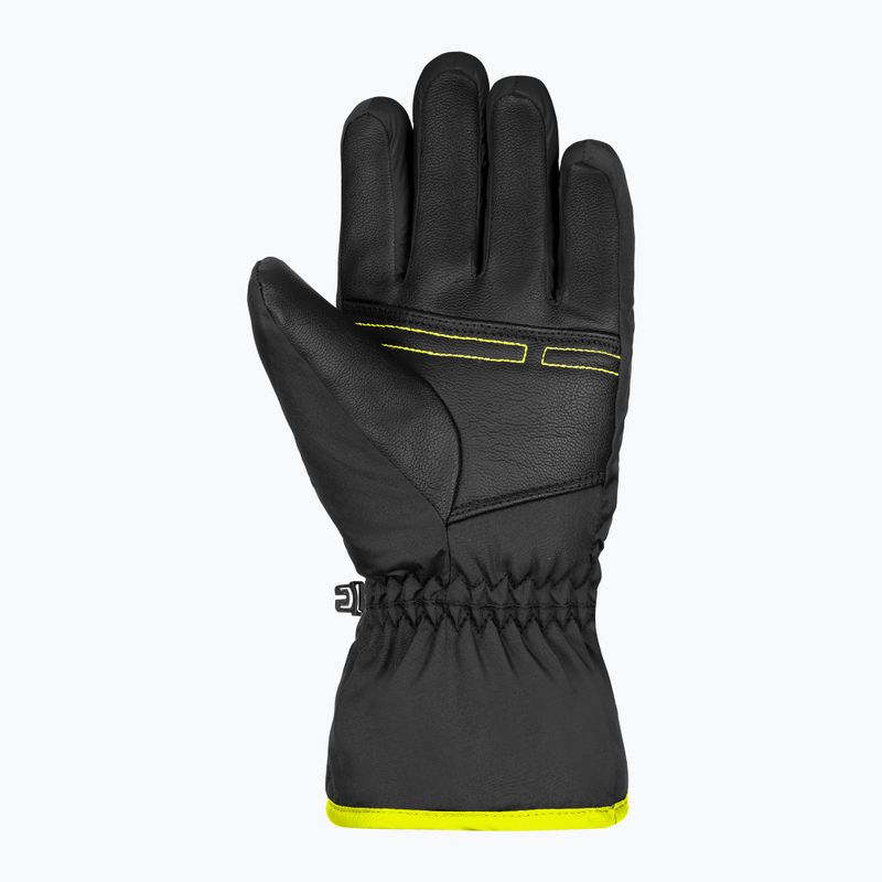 Kinder-Skihandschuh Reusch Alan schwarz/glänzend blau/sicherheitsgelb 7