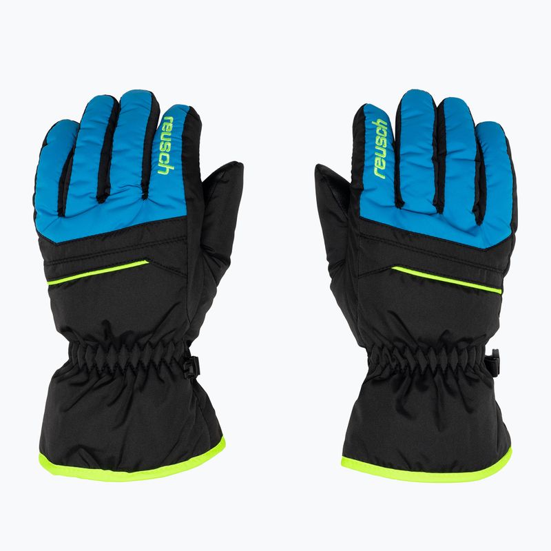 Kinder-Skihandschuh Reusch Alan schwarz/glänzend blau/sicherheitsgelb 3