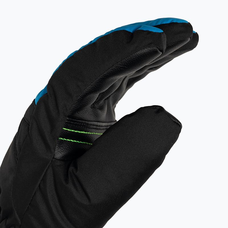 Kinder-Skihandschuh Reusch Alan schwarz/glänzend blau/sicherheitsgelb 4