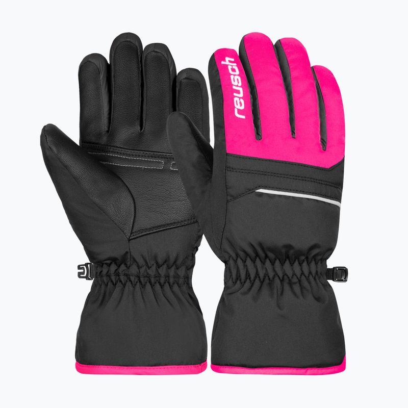 Reusch Kinder-Skihandschuhe Alan schwarz/rosa Handschuh