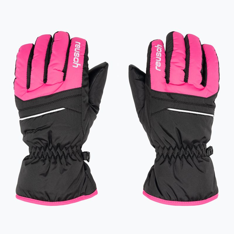 Reusch Kinder-Skihandschuhe Alan schwarz/rosa Handschuh