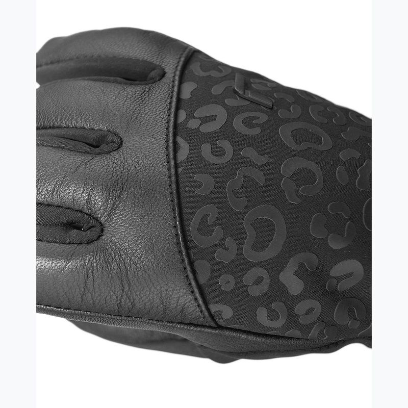 Skihandschuhe Damen Reusch Beatrix R-Tex XT black/black leoPaard 9