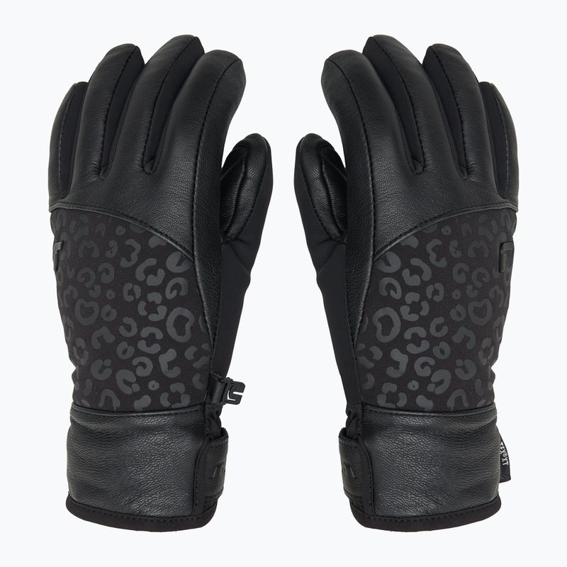 Skihandschuhe Damen Reusch Beatrix R-Tex XT black/black leoPaard 3