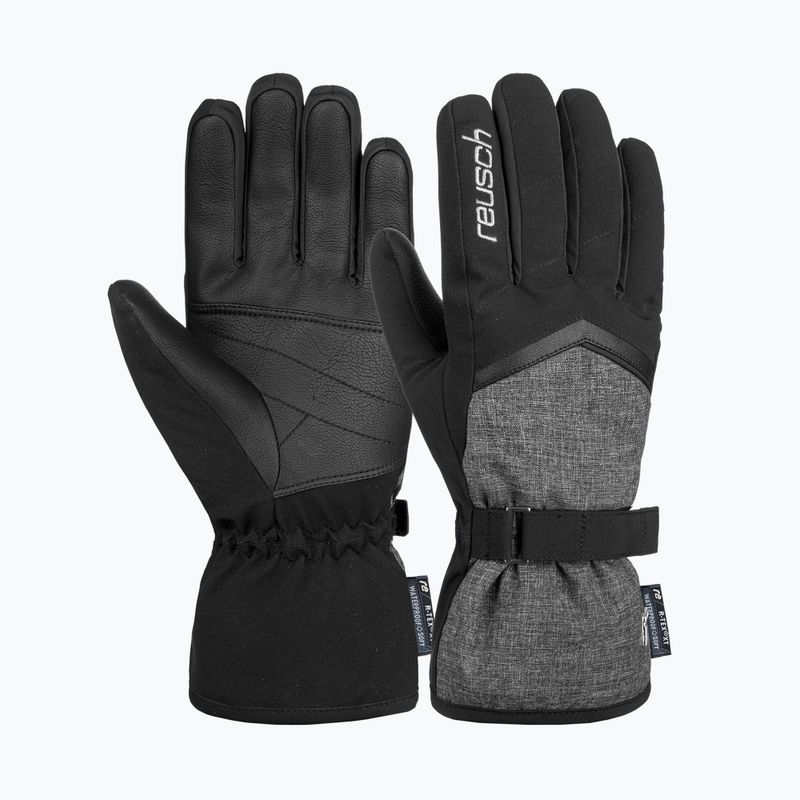 Reusch Moni R-Tex Xt Skihandschuh schwarz/schwarz melange 5