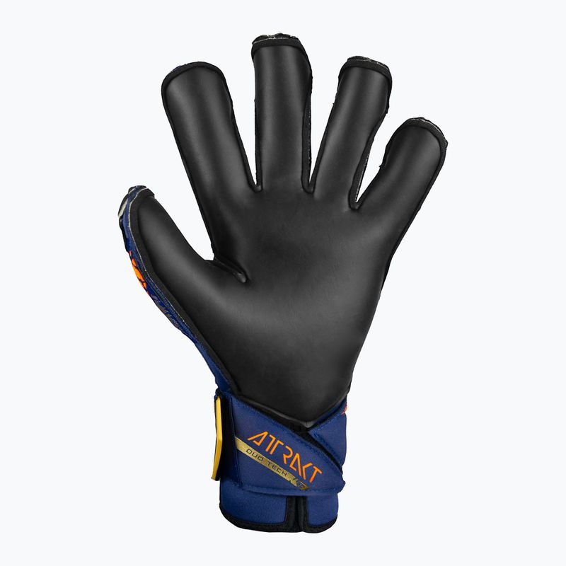 Reusch Attrakt Duo Evolution Premium Torwarthandschuhe blau/gold/schwarz 3