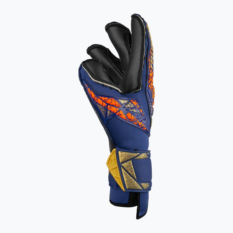 Reusch Attrakt Duo Evolution Premium Torwarthandschuhe blau/gold/schwarz 4