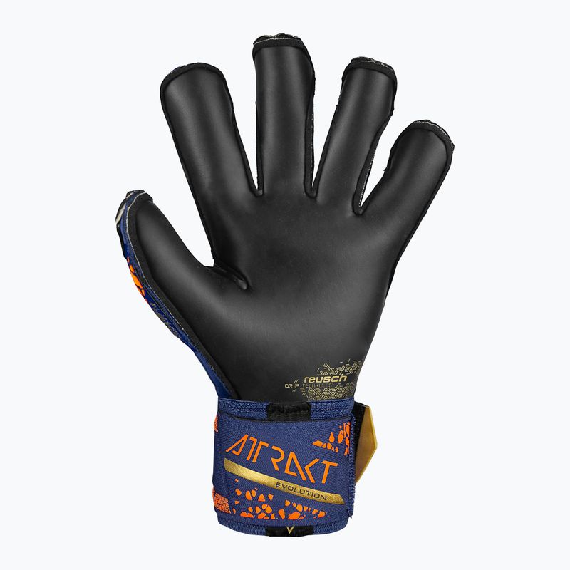 Reusch Attrakt Gold X Evolution Premium Torwarthandschuhe blau/gold/schwarz 3