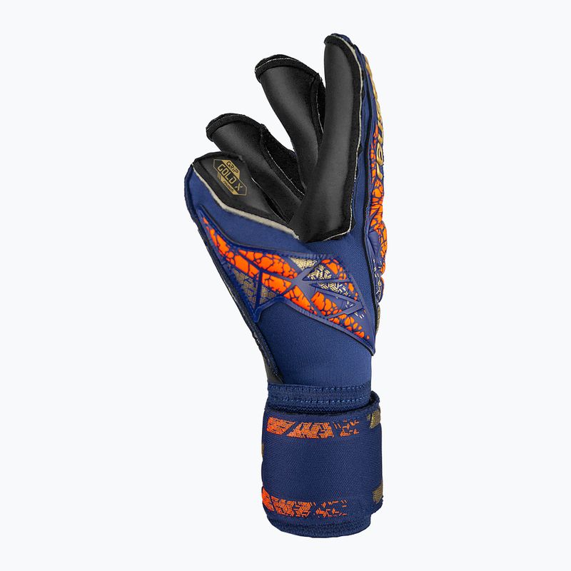 Reusch Attrakt Gold X Evolution Premium Torwarthandschuhe blau/gold/schwarz 4