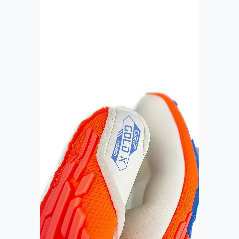 Reusch Attrakt Gold X Freegel Torwarthandschuh hyper orange/elektrisch blau 8