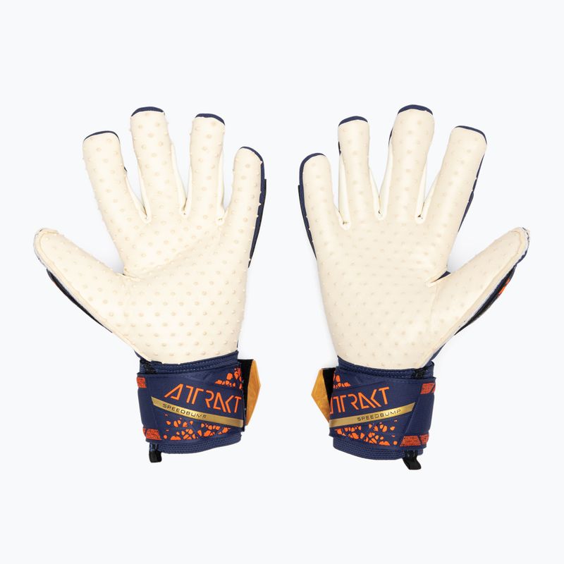 Reusch Attrakt SpeedBump Premium Torwarthandschuhe blau/gold 2
