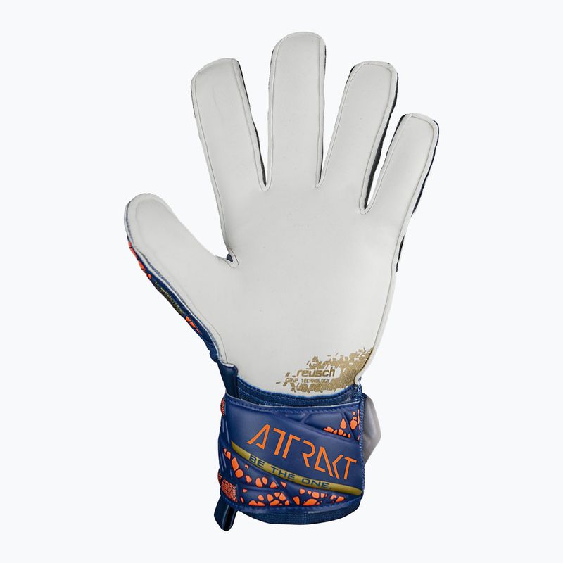 Reusch Attrakt Grip Premium Torwarthandschuhe blau/gold 3