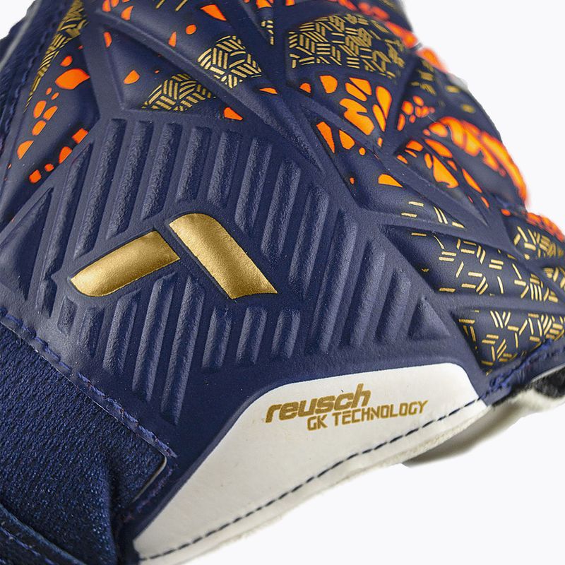 Reusch Attrakt Grip Premium Torwarthandschuhe blau/gold 6