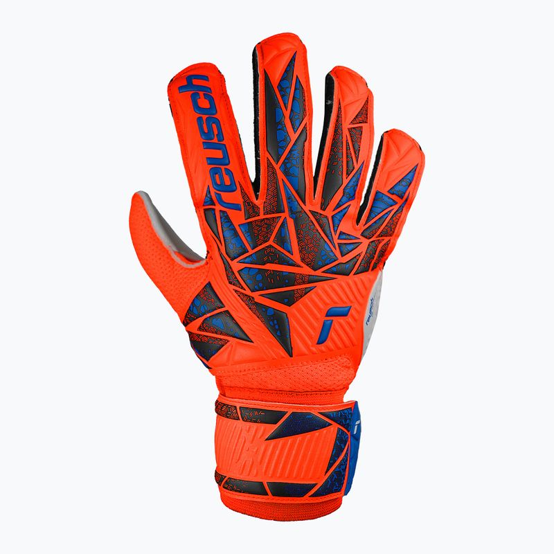 Reusch Attrakt Solid hyper orange/elektrisch blau Torwarthandschuhe 2
