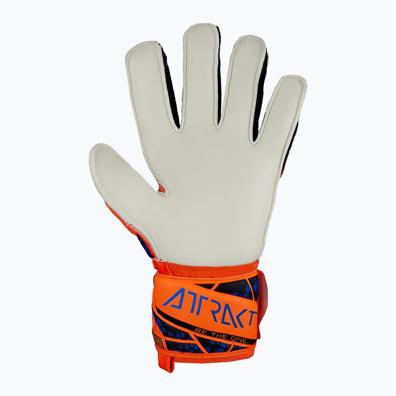 Reusch Attrakt Solid hyper orange/elektrisch blau Torwarthandschuhe 3