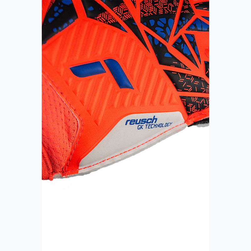 Reusch Attrakt Solid hyper orange/elektrisch blau Torwarthandschuhe 6