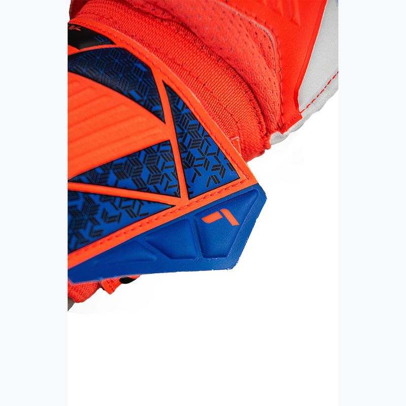 Reusch Attrakt Solid hyper orange/elektrisch blau Torwarthandschuhe 7