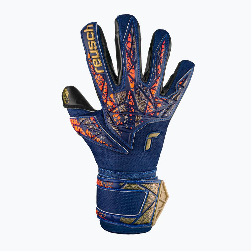 Torwarthandschuhe Kinder Reusch Attrakt Gold X Junior premium blue/gold/black 2