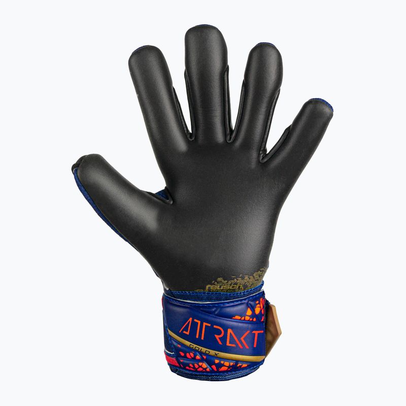 Torwarthandschuhe Kinder Reusch Attrakt Gold X Junior premium blue/gold/black 3