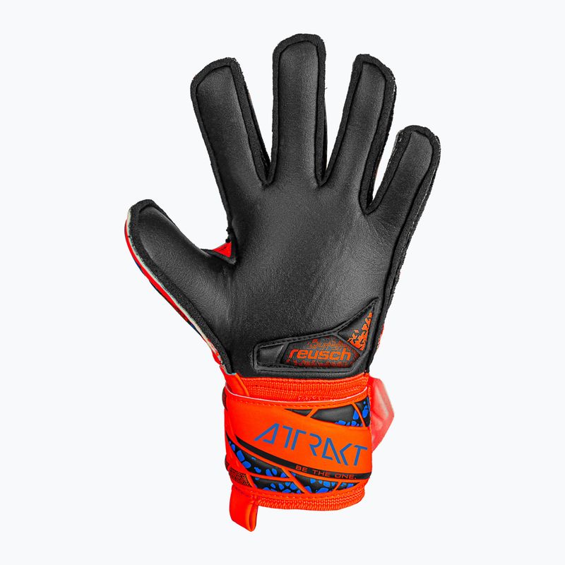 Reusch Attrakt Silver Junior hyper orng/elec blau/blck Kinder-Torwarthandschuhe
