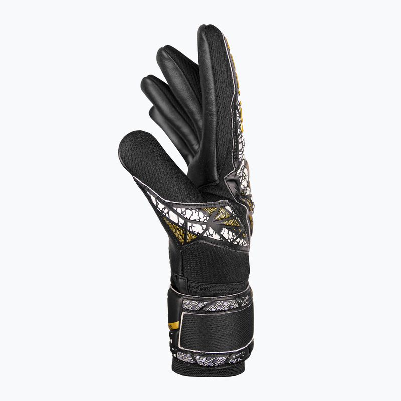 Torwarthandschuhe Reusch Attrakt Silver NC Finger Support black/gold/white/black 4