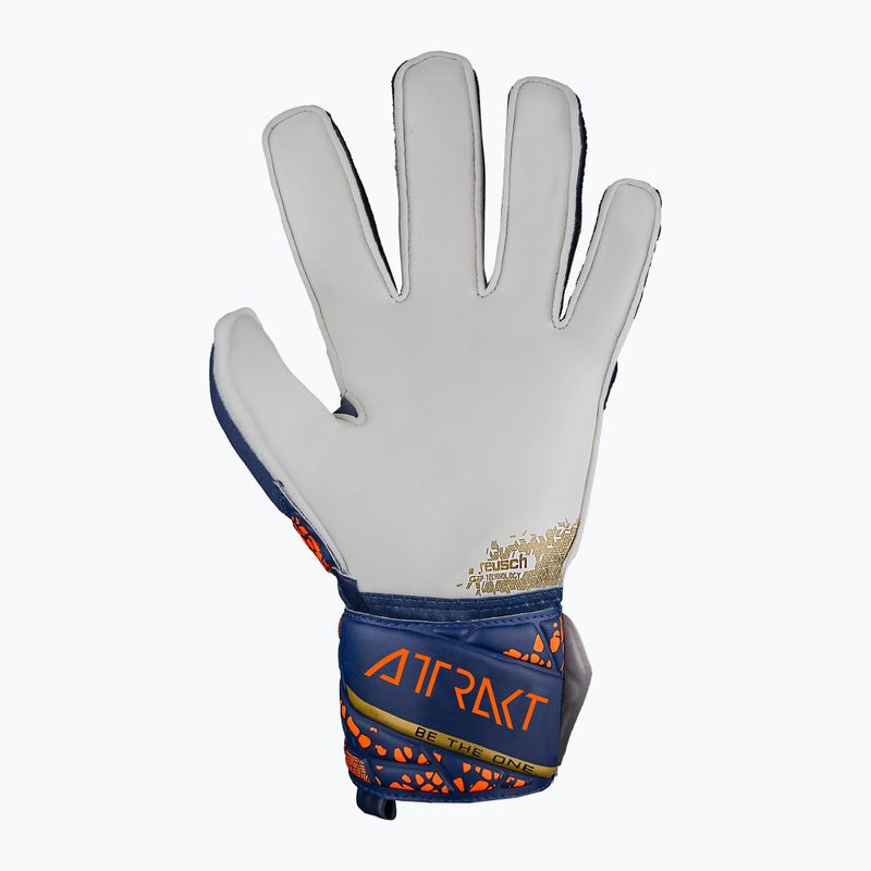 Reusch Attrakt Grip Junior Premium blau/goldene Kinder-Torwarthandschuhe