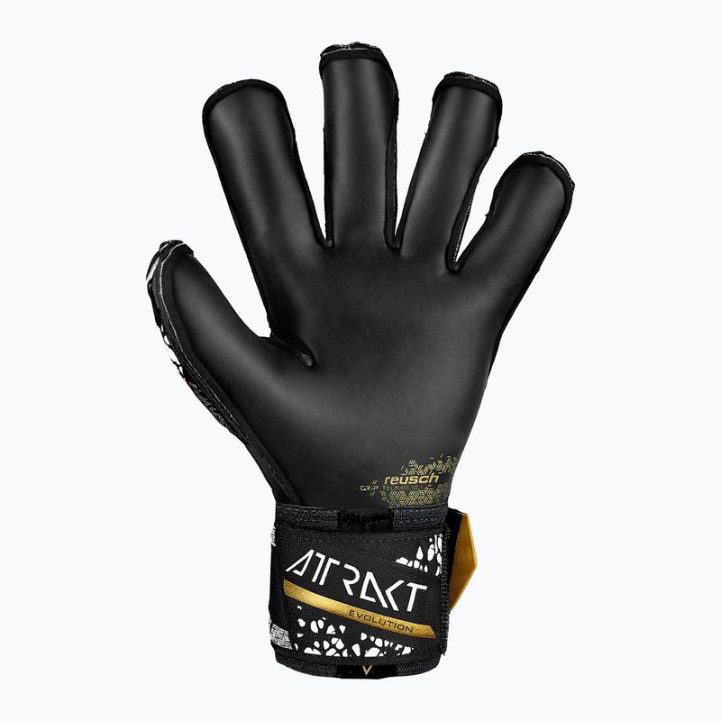 Reusch Attrakt Gold X Evolution Cut Finger Support Torwarthandschuhe schwarz/gold/weiß/schwarz 3