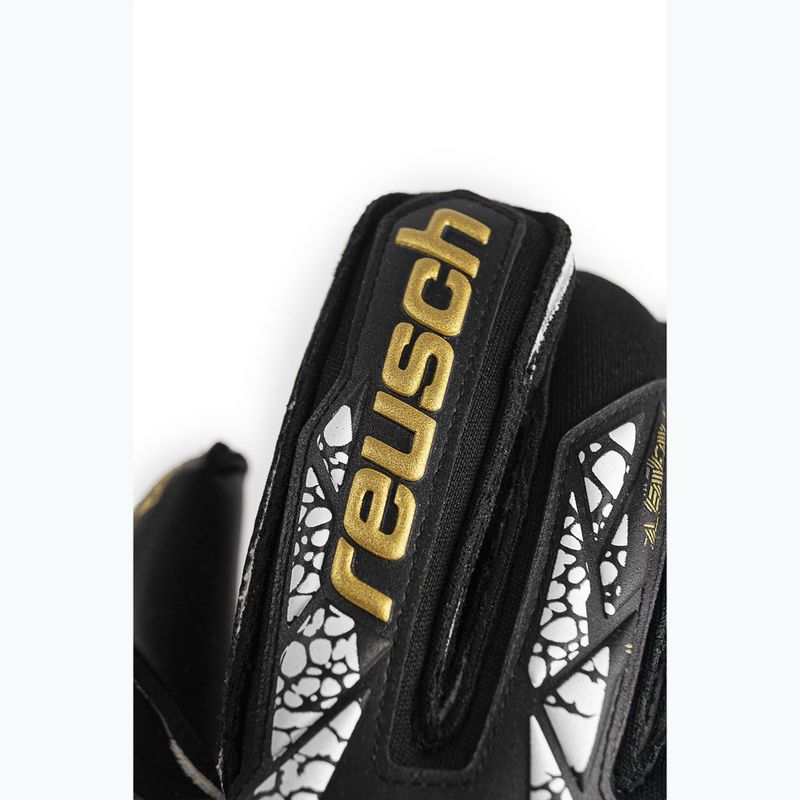 Reusch Attrakt Gold X Evolution Cut Finger Support Torwarthandschuhe schwarz/gold/weiß/schwarz 5
