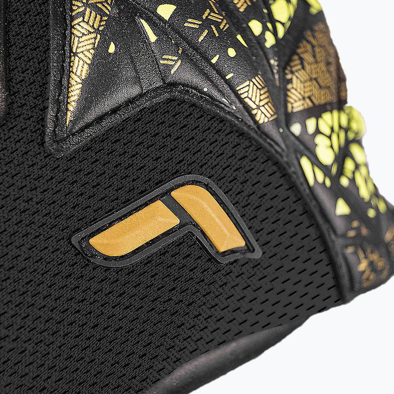 Reusch Attrakt Duo Finger Support Torwarthandschuhe schwarz/gold/gelb/schwarz 3