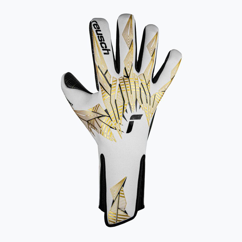 Reusch Pure Contact Gold X GluePrint Strapless Torwarthandschuhe weiß/gold/schwarz 2