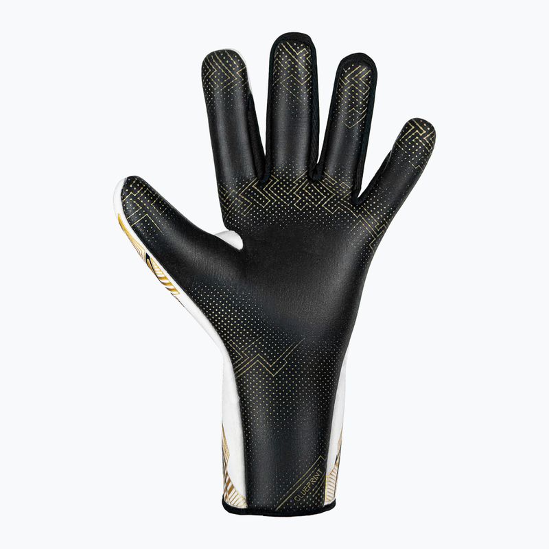 Reusch Pure Contact Gold X GluePrint Strapless Torwarthandschuhe weiß/gold/schwarz 3