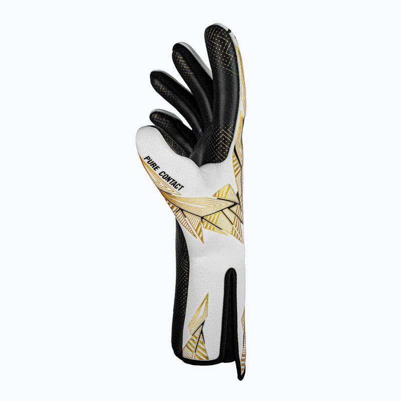 Reusch Pure Contact Gold X GluePrint Strapless Torwarthandschuhe weiß/gold/schwarz 4