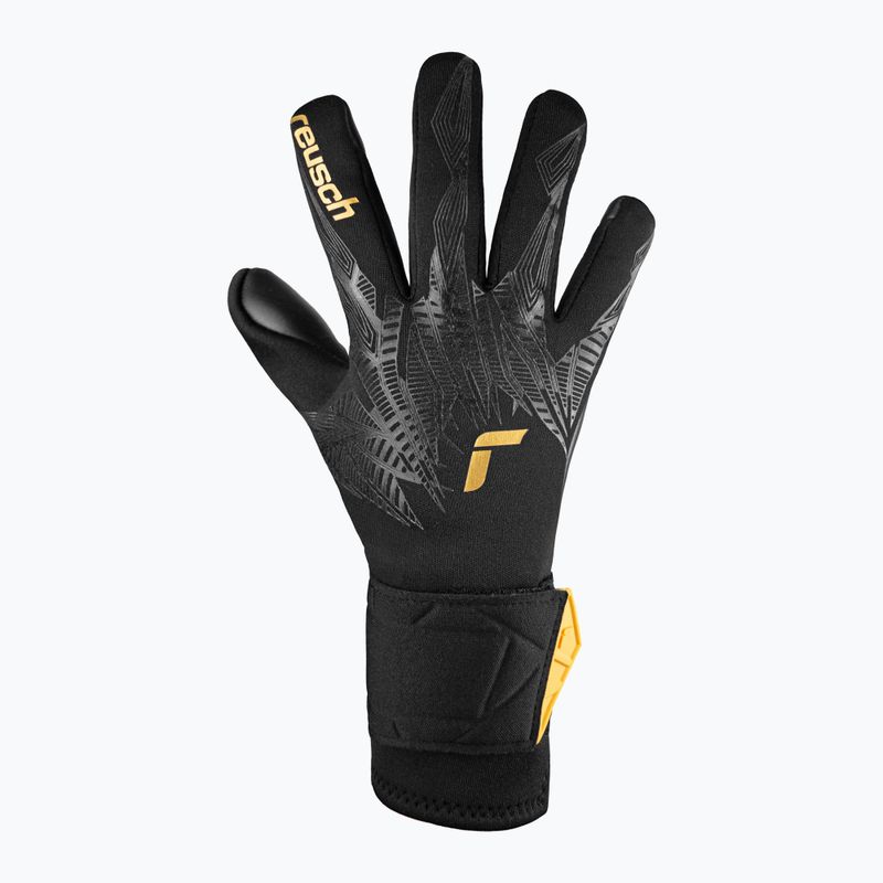 Reusch Pure Contact Infinity Junior Kinder-Torwarthandschuhe schwarz/gold/schwarz 2