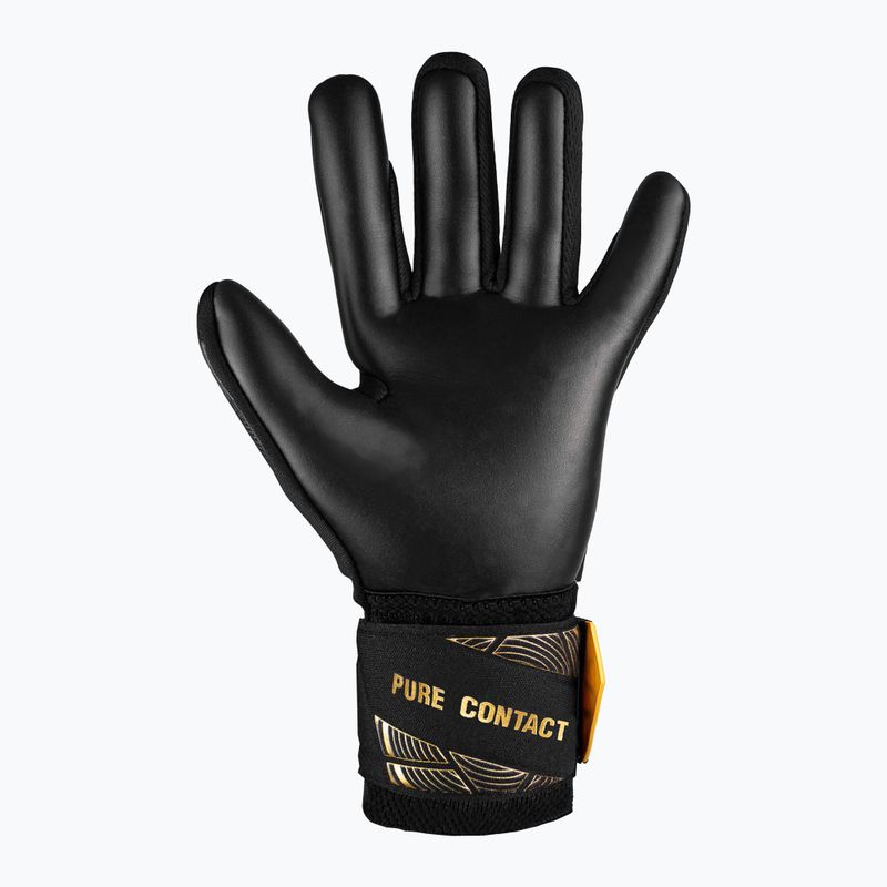 Reusch Pure Contact Infinity Junior Kinder-Torwarthandschuhe schwarz/gold/schwarz 3