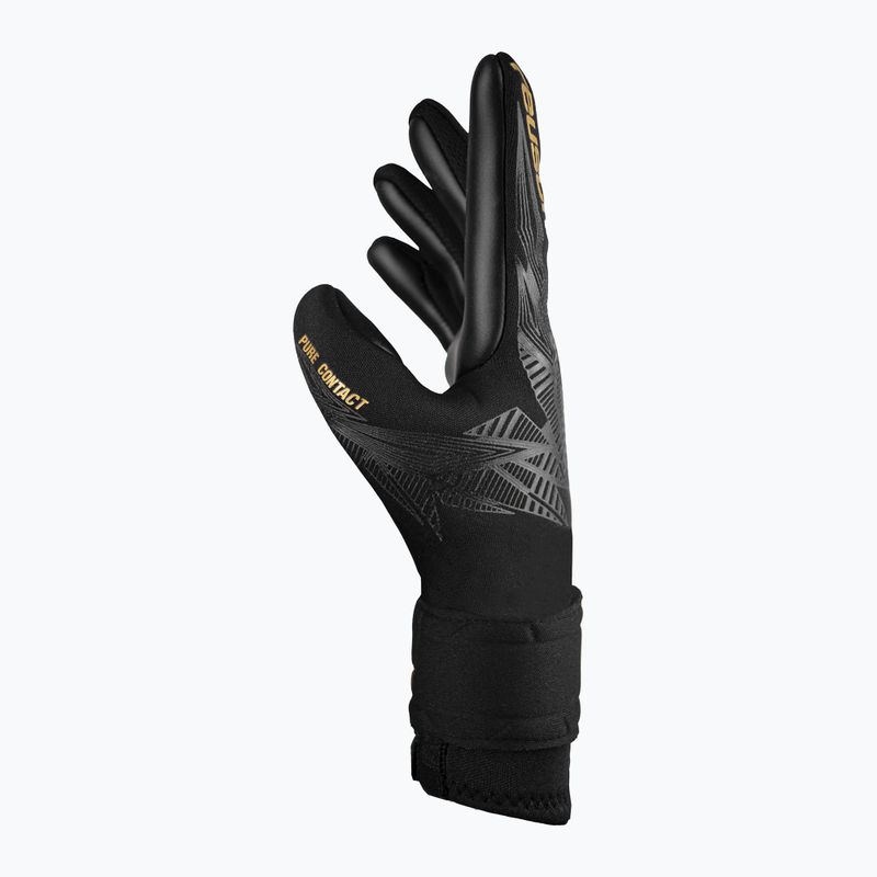 Reusch Pure Contact Infinity Junior Kinder-Torwarthandschuhe schwarz/gold/schwarz 4