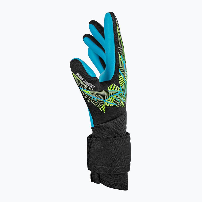 Reusch Pure Contact Torwarthandschuhe Aqua schwarz/fluo lime/aqua 5