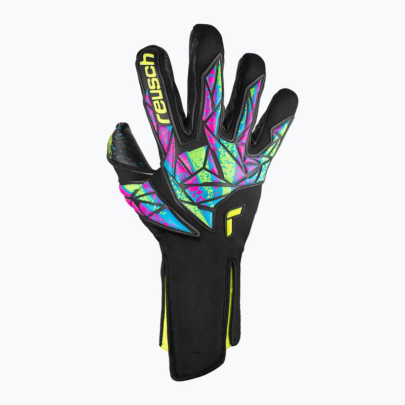 Reusch Attrakt Fusion Strapless Torwarthandschuhe schwarz/sicherheitsgelb/schwarz 2