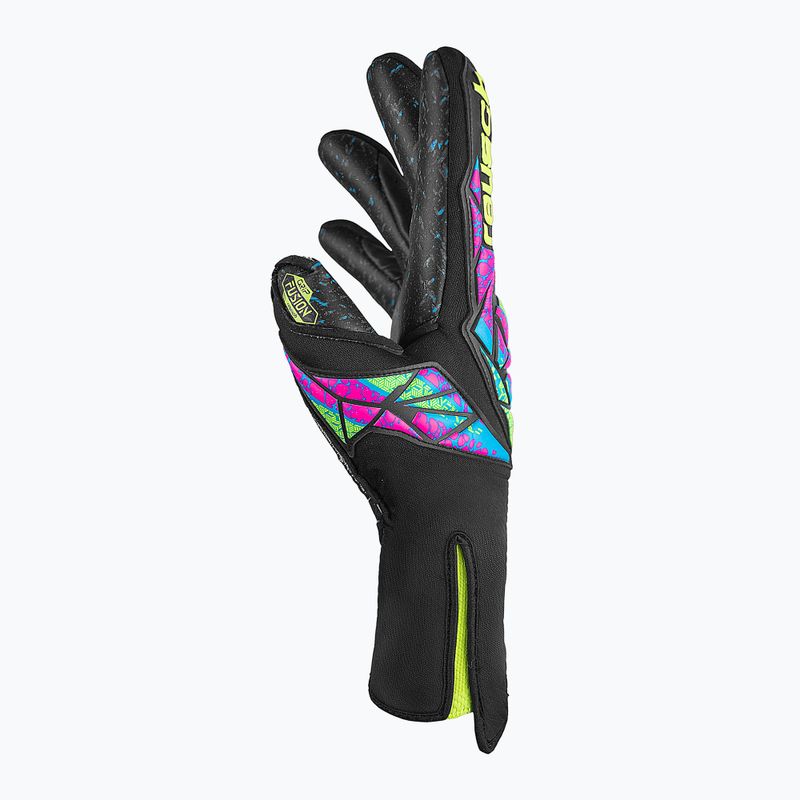 Reusch Attrakt Fusion Strapless Torwarthandschuhe schwarz/sicherheitsgelb/schwarz 4