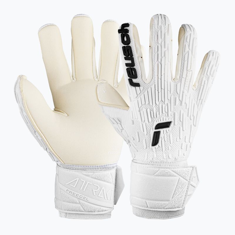 Reusch Attrakt Freegel Gold X weiße Torwarthandschuhe