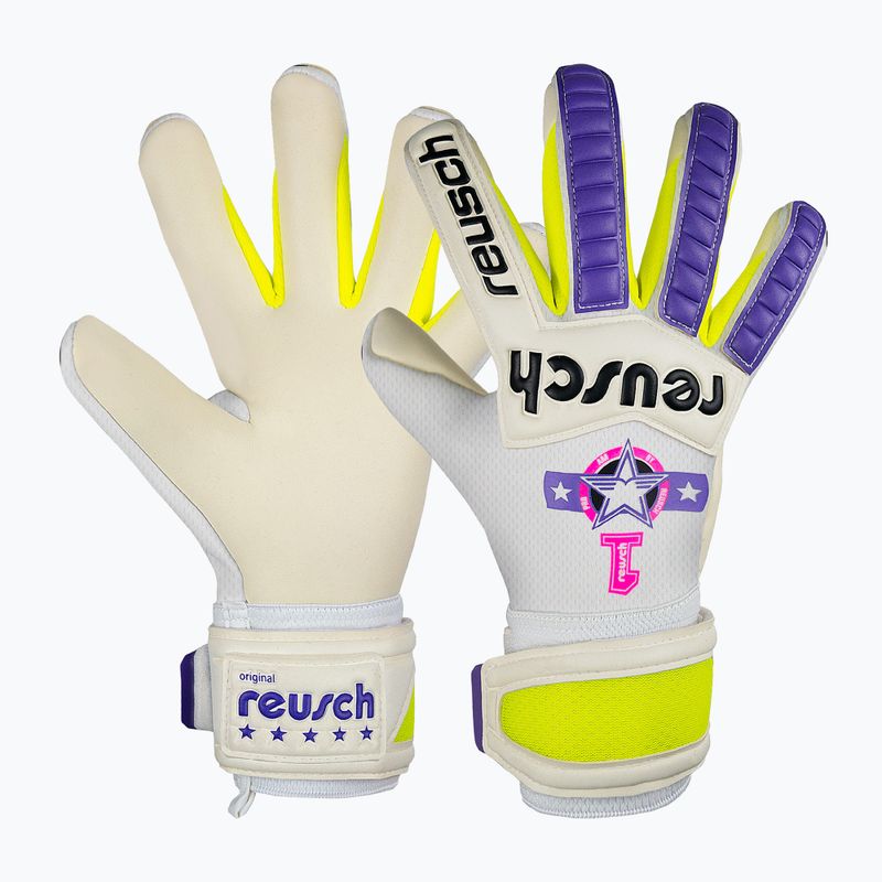 Reusch Legacy Pro Am Silver weiß/violett Torwarthandschuhe