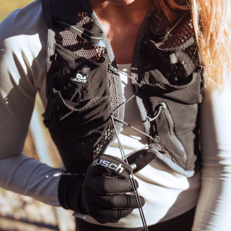 Herrenhandschuhe Reusch Karayel Windstopper Touch-Tec black/silver 5