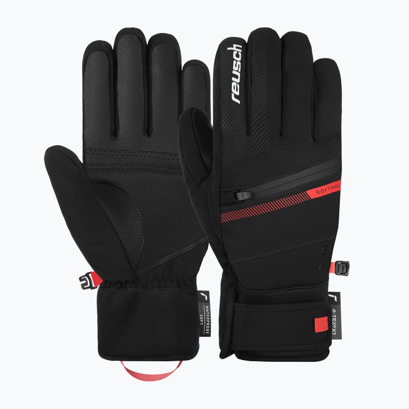 Skihandschuhe Reusch Steve R-Tex XT 7809 black/fluo red