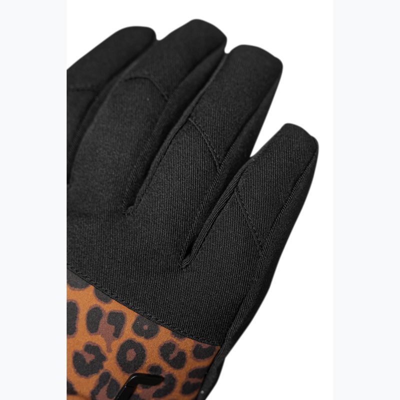 Damen-Skihandschuh Reusch Keira R-Tex XT schwarz/braun leopard 4