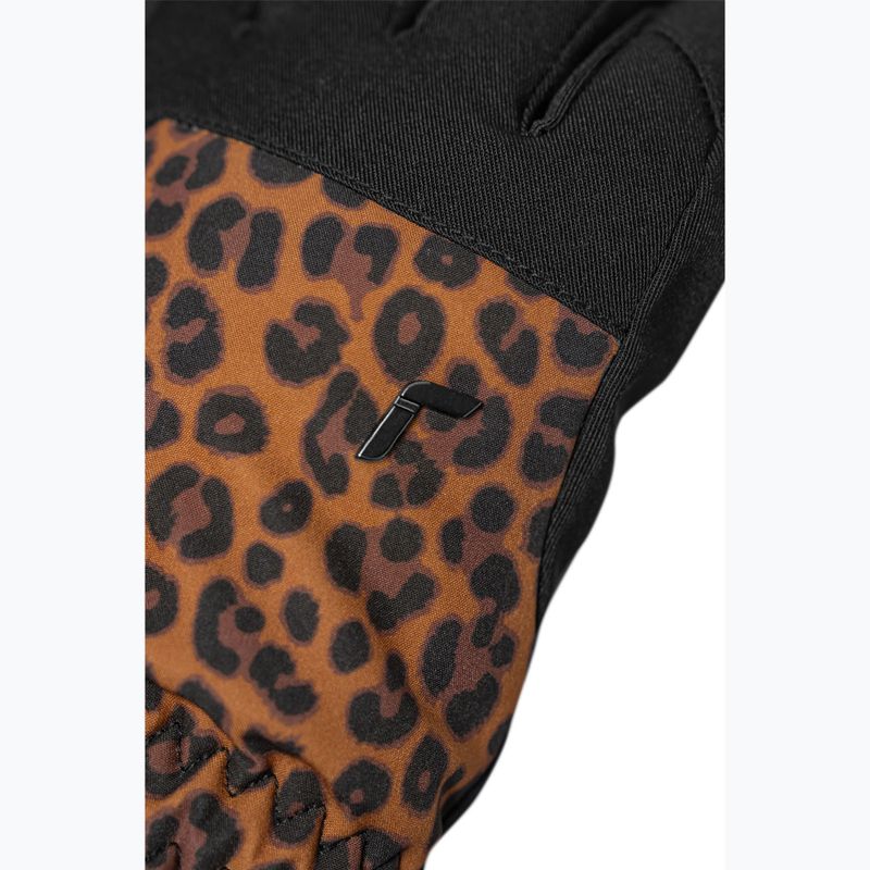 Damen-Skihandschuh Reusch Keira R-Tex XT schwarz/braun leopard 5